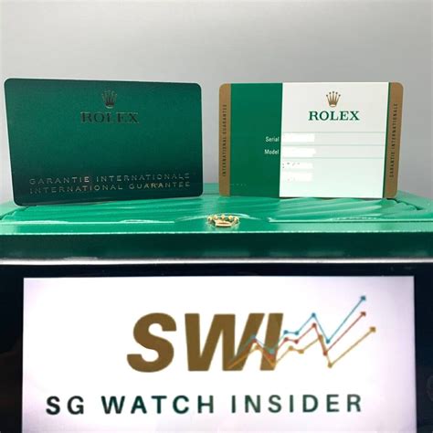 new Rolex warranty card